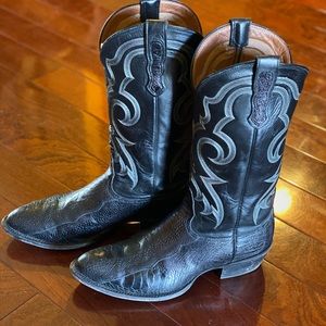 Nocona Ostrich Leg Cowboy Boots